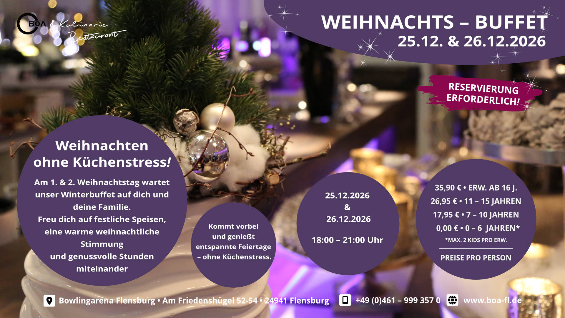 BoA Flensburg - Weihnachtsbuffet 2026
