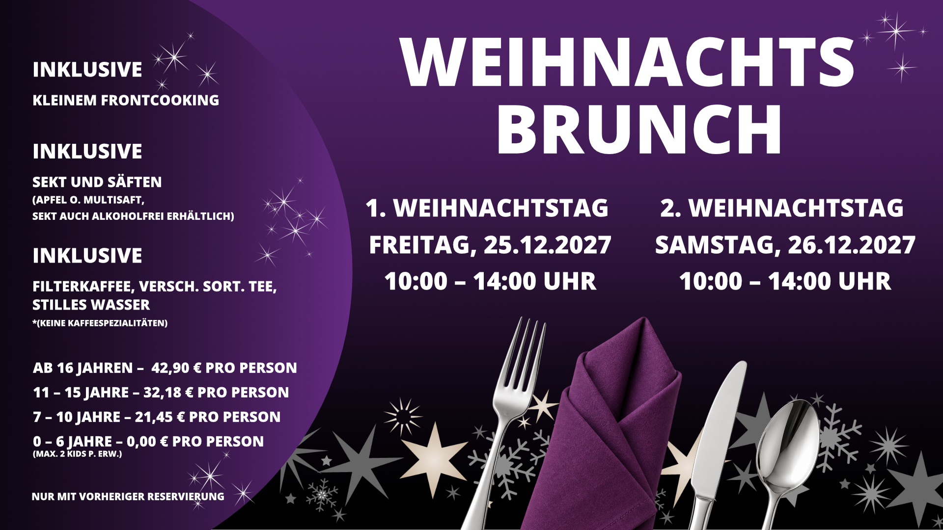 BoA Flensburg - Weihnachtsbrunch 25.12.-26.12.