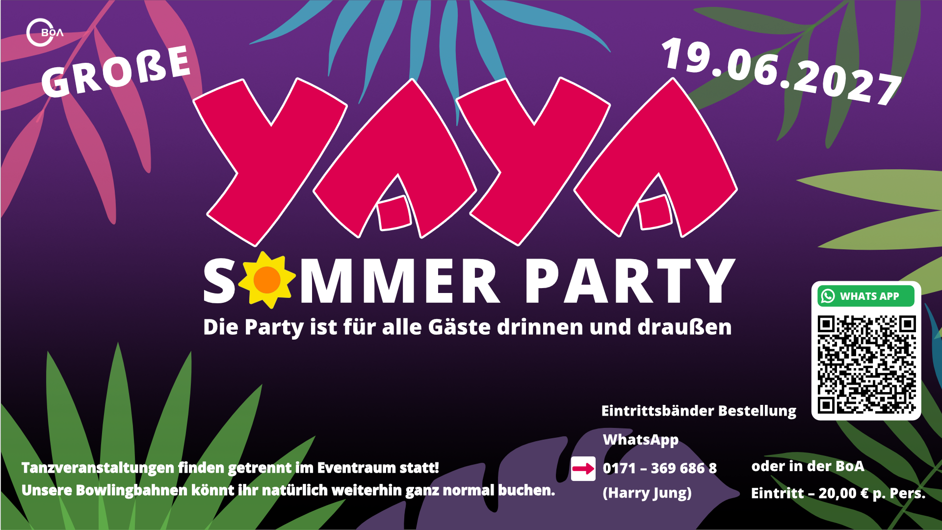 BoA YAYA Sommerparty 19.06.2027