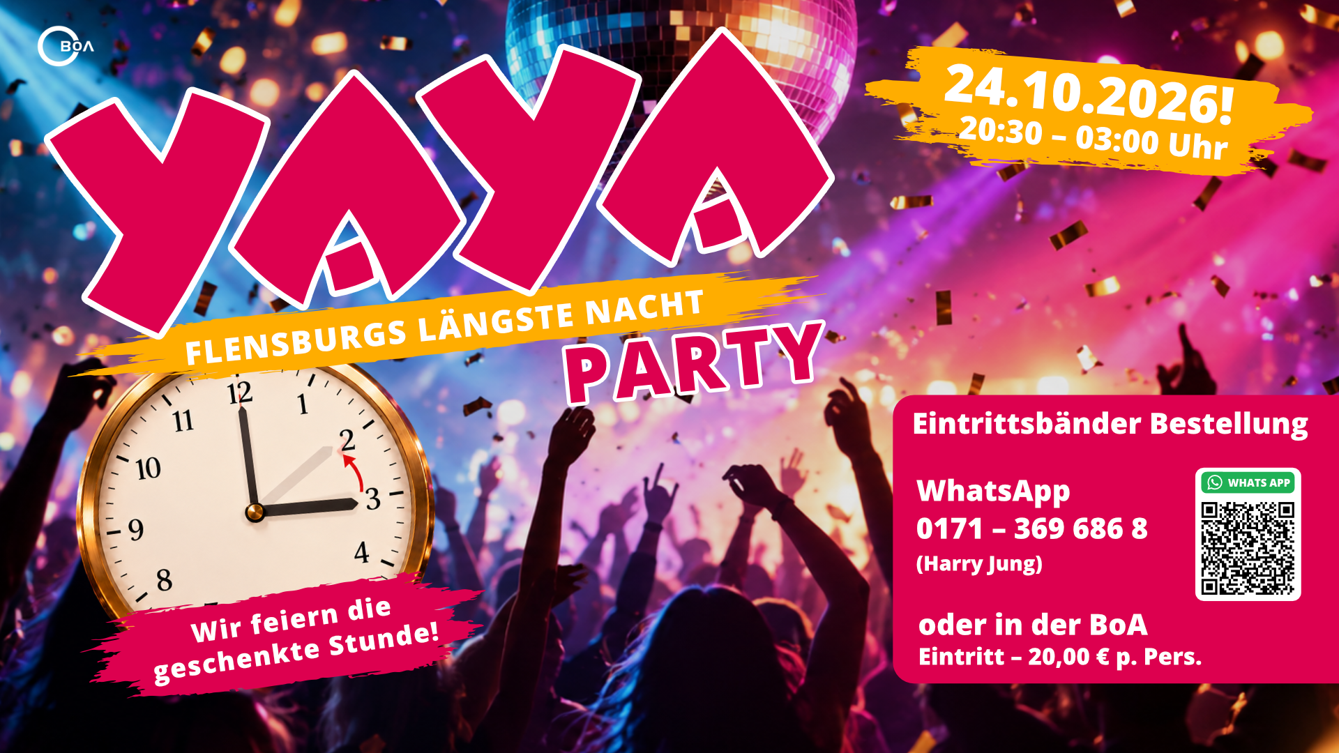 BoA YAYA Sommerparty 24.10.2026